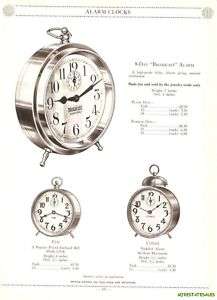 1928 Ingraham 8 Day Alarm Clock Art Deco Era Catalog Ad  