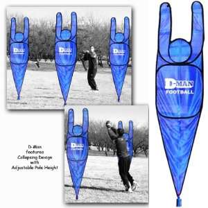 com D Man Football Training Mannequins BLUE MESH ADJUSTABLE FOOTBALL 