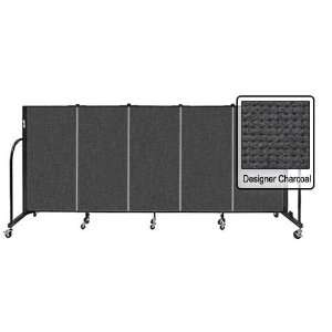  4 ft. Tall Freestanding Commercial Room Divider  DCHARCOAL 