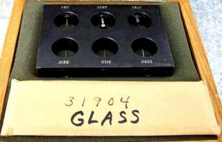 jones lamson inch glass scale and ball standard gauge for optical 