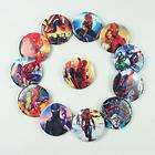 10pcs Spider man Badges Pins Buttons for Boys Kids Birthday Party 