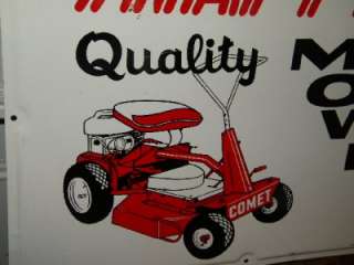Old Snapper Riding Lawn Mower Farm Tractor Tin Sign Original COMET 