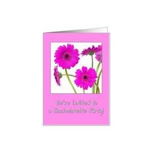  Pink gerberas   bachelorette party Card Health & Personal 