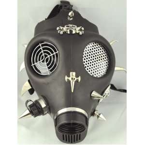 Spike Skull Gas Mask Cyber Punk Rave Halloween Pirate  