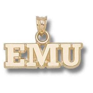   Michigan Eagles 10K Gold EMU 1/4 Pendant