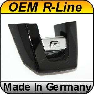 OEM VW Golf MK6 GTI R Line Steering Wheel Badge Black  