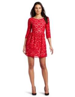 French Connection Womens Lizzie Lace Dress: Clothing