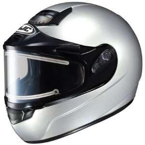   HJC CS R1 Snowmobile Helmet Solid Electric Shield Silver Automotive