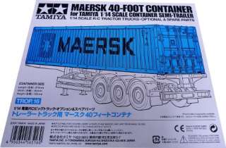   RC Maersk 40 Foot Container   For 1/14 Semi Trailer Container  