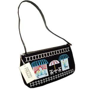  Prezzo Flowershop Mini Black Handbag Purse #YS 2520