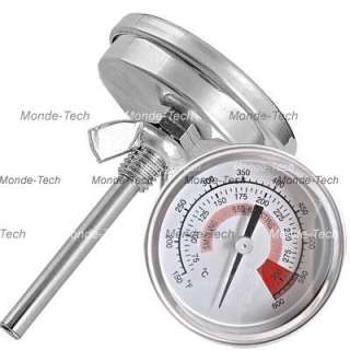 Barbecue BBQ Pit Smoker Grill Thermometer Temp Gauge  