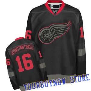 com NHL Gear   Vladimir Konstantinov #16 Detroit Red Wings Black Ice 