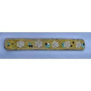    Beautiful Hand Crafted Yellow Incense Holder