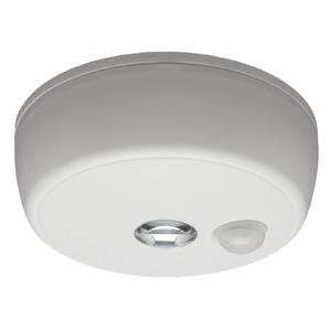    Operated Indoor/Outdoor Motion Sensing LED Ceiling Light, White
