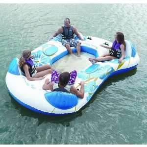 Splashin Fun Party Island 4 Person Inflatable Lounge 