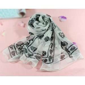   Long Soft Scarf Shawl Shoulder Wraps White/Black For daughters Gifts