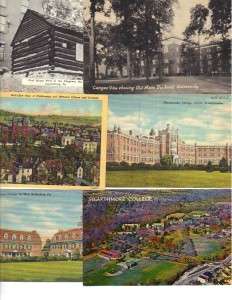 Lot 9 Pennsylvania College Postcards Dickinson Swarthmore W&J 