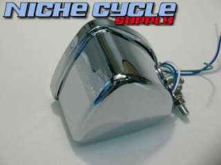 Aris Headlight Headlamp Motorcycle Bottom Mount chrome  