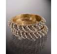 Chamak by Priya Kakkar  set of 2  gold crystal bangles