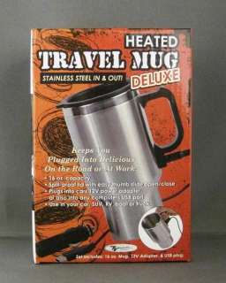   Tea Heated Stainless Steel Travel Mug USB Car 674986014476  