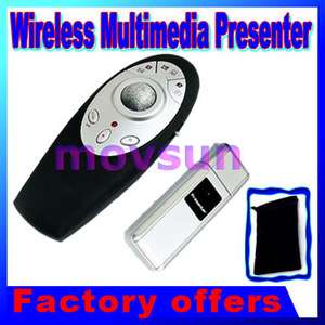 Wireless Multimedia Remote Trackball Mouse Presenter Laser Pointer 