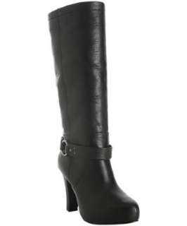 Faryl Robin black leather Quince buckle strap boots   up to 