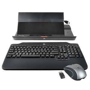  Logitech Alto Notebook Stand w/Wireless Keyboard & USB Hub 