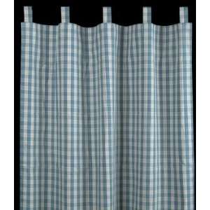  Curtains Blue 100 % cotton, 84 Tab Top Curtains