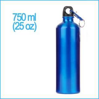 25oz Sports Drinking Water Aluminum Bottle Canteen BLUE  