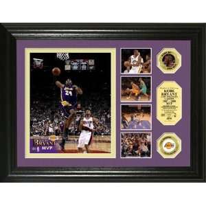  Angeles Lakers Kobe Bryant 2008 NBA MVP 24 Karat Gold Coin Highlight 