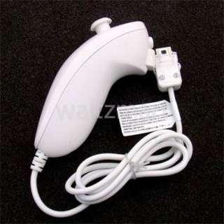 New White Left Hand Nunchuk Nunchuck Game Controller Remote For 