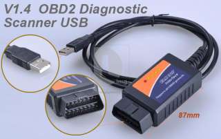 ELM327 OBD2 OBDII V1.4 Auto Diagnostic USB Interface Code Scanner 