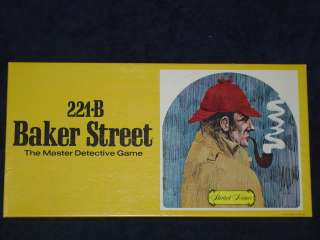   221B BAKER STREET BOARD GAME, SHERLOCK HOLMES GAME, COMPLETE  