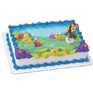  Little Mermaid and Flounder Cake Topper