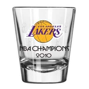 Los Angeles Lakers 2010 NBA Champions 1.75oz. Satin Etch Shot Glass 