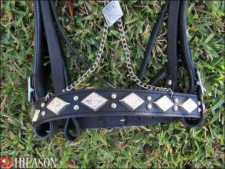 PA195 Tack New Hand Made Parade Show Bridle Headstall Reins  