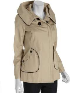 Soia & Kyo sand cotton Avery hooded funnel jacket