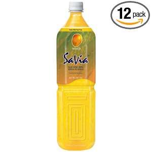 Savia Aloe Vera Drink Mango Flavor, 3.75 Pounds (Pack of 12)