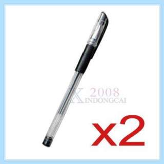 2PCS 0.5mm Black Del ink Smooth Writing Roller Sign Pen  