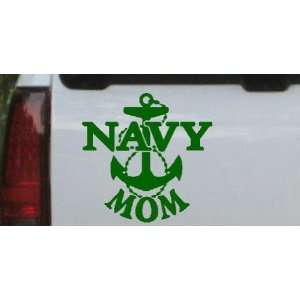Navy Mom Military Car Window Wall Laptop Decal Sticker    Dark Green 
