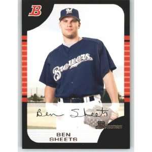  2005 Bowman #88 Ben Sheets   Milwaukee Brewers (Baseball 