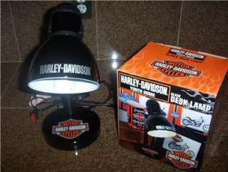 HARLEY DAVIDSON BLACK DESK LAMP NEW  