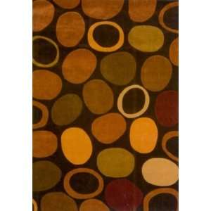  Multi Colored Oval Pattern 5X8 Rug