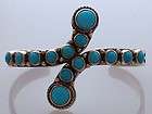 Navajo Dean Brown Sterling Silver Bracelet w/ Turquoise