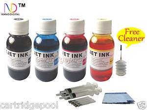Comb Refill ink kit for HP Printer Black Color cartridge cleaner syr 