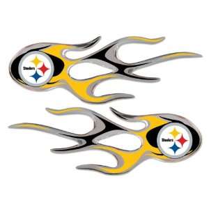  NFL Pittsburgh Steelers Sticker   Set of 2 Flame ~SALE 