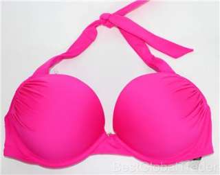   Victorias Secret MIRACULOUS Pink Halter Push up Bikini Swimsuit TOP