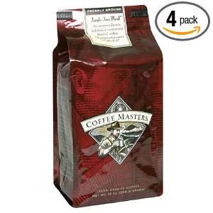   Coffee, Jungle Java Blend, Ground, 12 Ounce Valve Bag, (Pack of 4