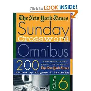  New York Times Sunday Crossword Omnibus  vol 6 [Paperback]: The New 