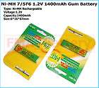 Ni MH 1.2V F6 1.35Ah Gum Rechargeable Battery RP BP61 items in A OK 